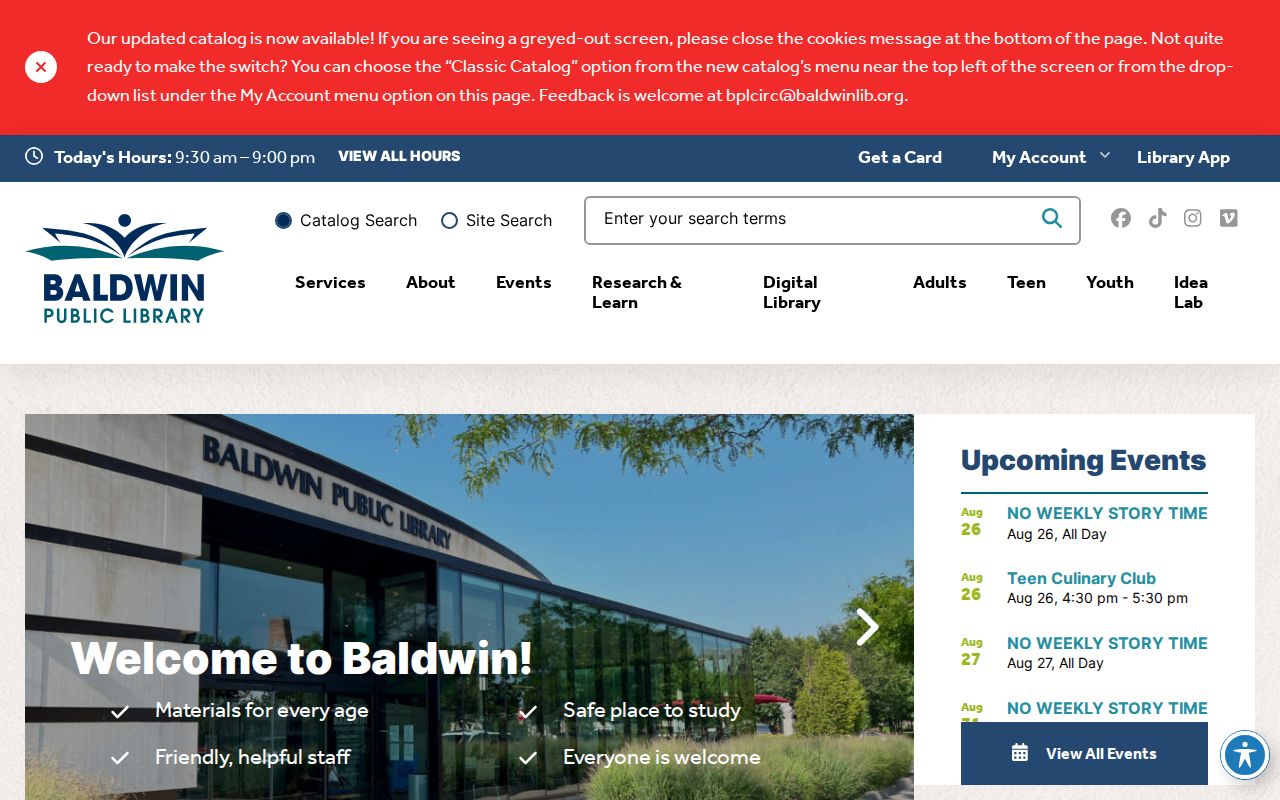 Birmingham city directory research route at Baldwin Public Library