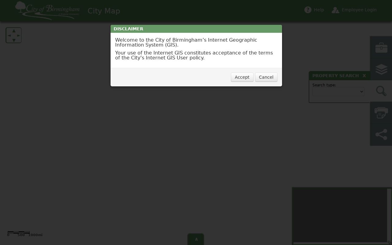 Birmingham residents directory City GIS parcel viewer